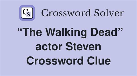 steven actor|actor steven crossword clue.